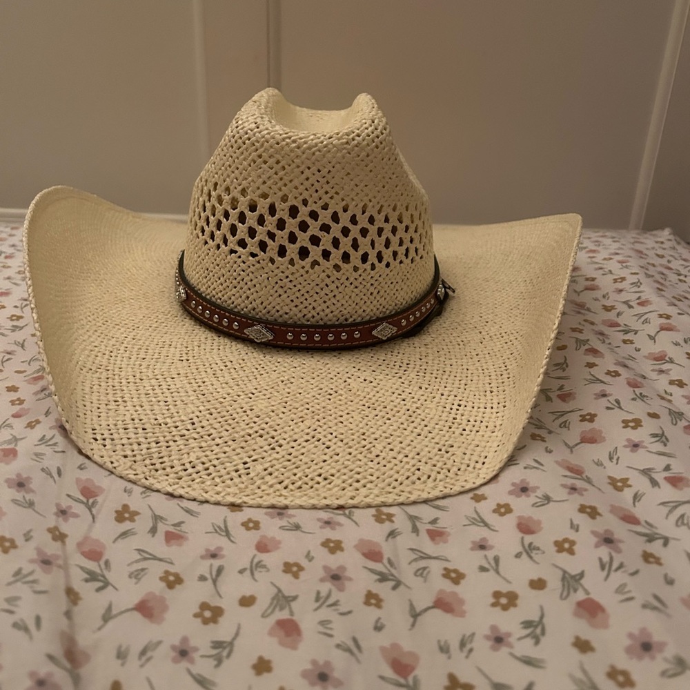 Cream Cowgirl Hat plus Band